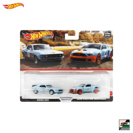 Hot Wheels Premium 2-Pack - 1969 Mustang Boss 302 & 2014 Mustang