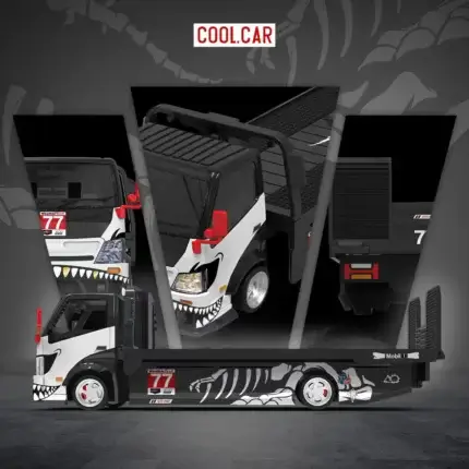Cool Car 1/64 H300 Flatbed Trailer – Skeleton
