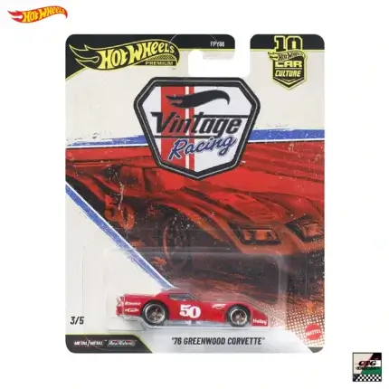 Hot Wheels Premium "Vintage Racing" '76 Greenwood Corvette
