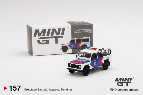 MiniGT #157 Land Rover Defender 110 – Indonesian Traffic Police