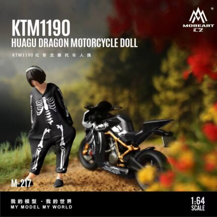 MOREART 1/64 KTM1190 DRAGON MOTORCYCLE & DOLL/FIGURE SET