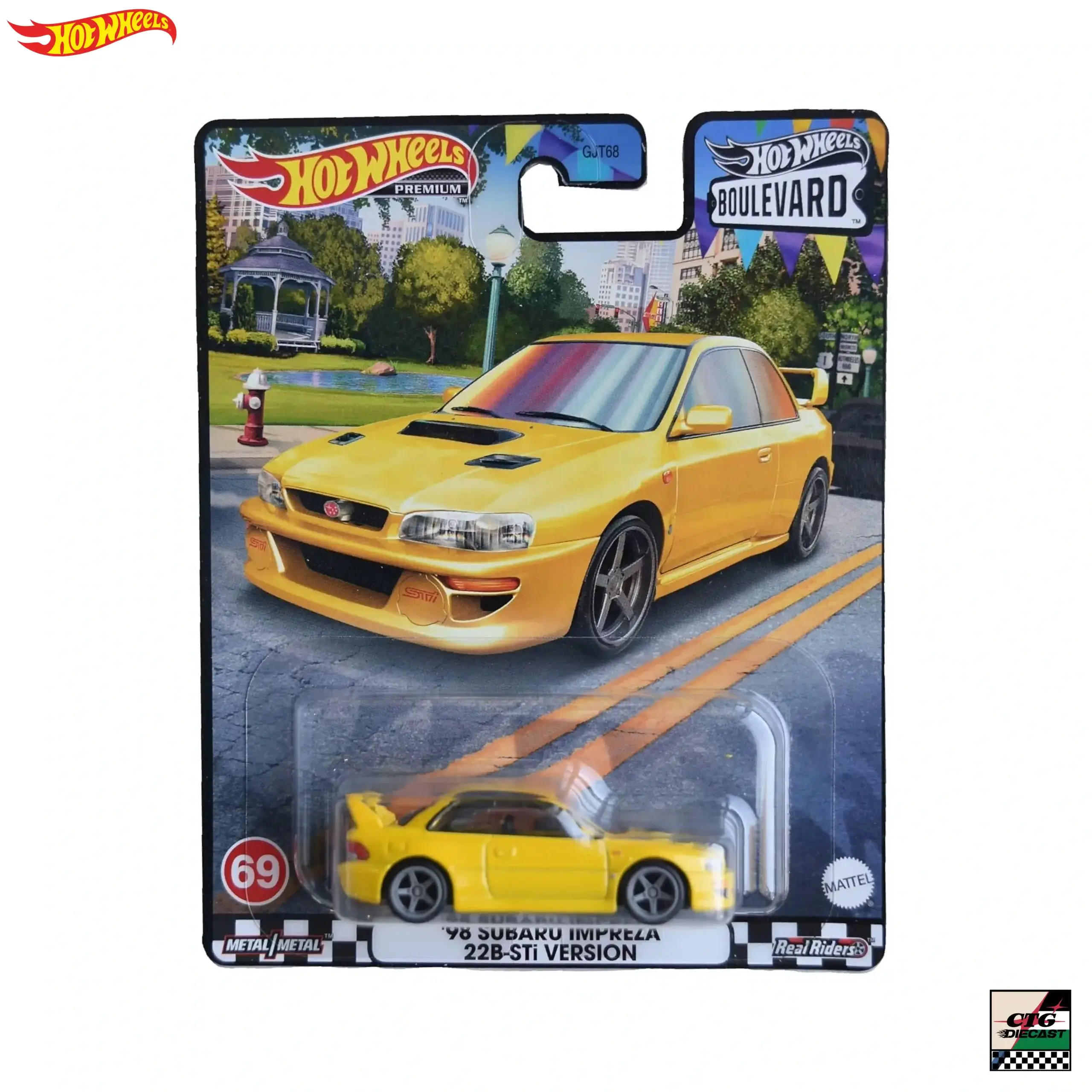 Hot Wheels Premium Boulevard ’98 Subaru Impreza 22B STi Version