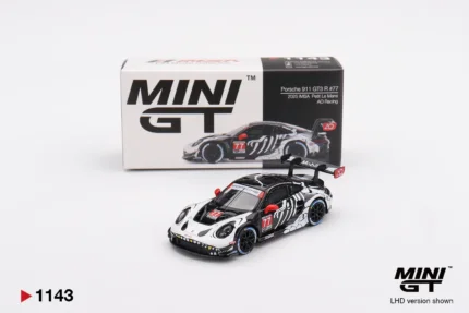 MiniGT #1143 Porsche 911 GT3 R #77 AO Racing 2025 IMSA Petit Le Mans